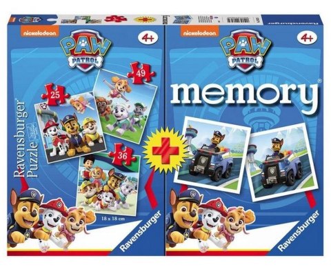 Puzzle 2D 3w1 + memory Psi Patrol Ravensburger