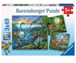 Puzzle 3x49 Fascynacja Dinozaurami Ravensburger