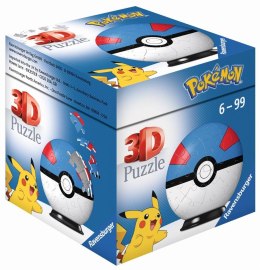 Puzzle 3D 54 Kula Pokemon niebieska Ravensburger