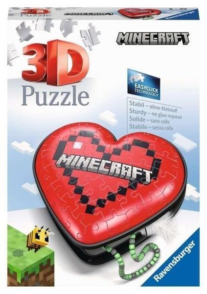 Puzzle 3D 54 Serce Minecraft Ravensburger