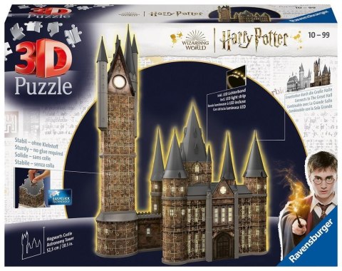 Puzzle 3D 540 Budynki nocą: Zamek Hogwarts Wieża Ravensburger