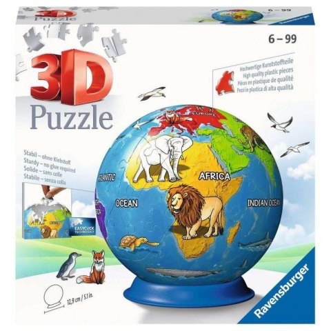 Puzzle 3D 72 Dziecinny globus Ravensburger