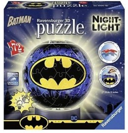 Puzzle 3D 72 Świecąca Kula: Batman Ravensburger