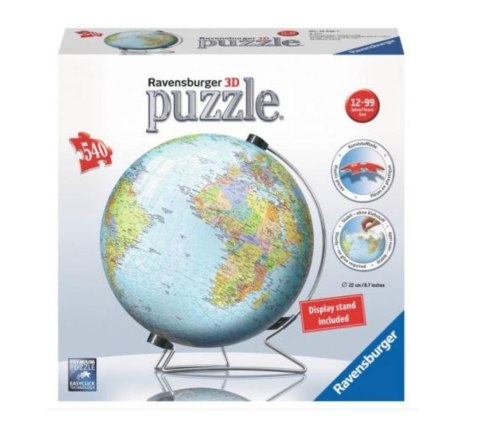 Puzzle 3D Globus 540 elementów Ravensburger