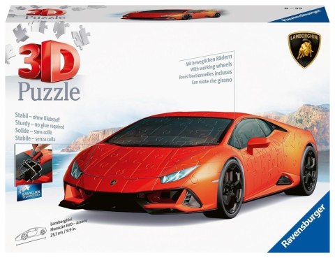 Puzzle 3D Lamborghini Huracan Evo arancio Ravensburger