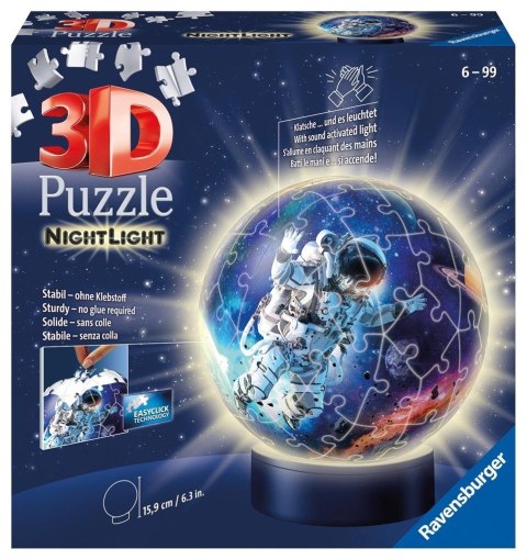 Puzzle 3D Świecąca Kula: Astronauta Ravensburger