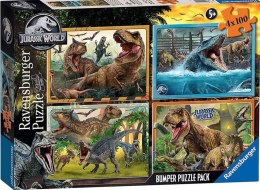 Puzzle 4x100 Jurassic World Bumper Pack Ravensburger