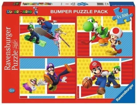 Puzzle 4x100 Super Mario Ravensburger