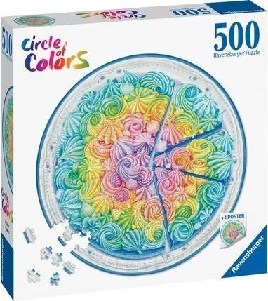 Puzzle 500 Paleta kolorów: ciacho Ravensburger