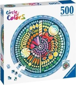 Puzzle 500 Paleta kolorów: cukierki Ravensburger