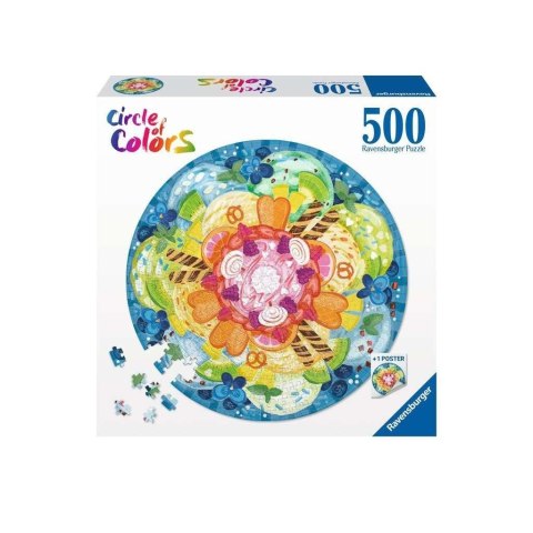 Puzzle 500 Paleta kolorów: lody Ravensburger