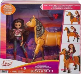 Spirit Mustang Duch wolności i Lucky zestaw Mattel