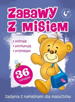 Zabawy z misiem - Zadania z naklejkami Kukuryku