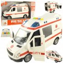 AUTO AMBULANS KARETKA OTWIERANE DRZWI 1:16 WY590A LUXMA