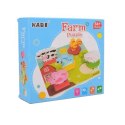 Edukacyjne drewniane puzzle farma klocki 0055 LUXMA