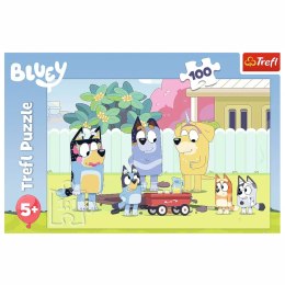 Puzzle Bluey Trefl 100 el. Wesoły świat Bluey 16471 TREFL