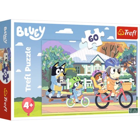 Puzzle Bluey Trefl 60 el. Wesoły Bluey 17384 TREFL