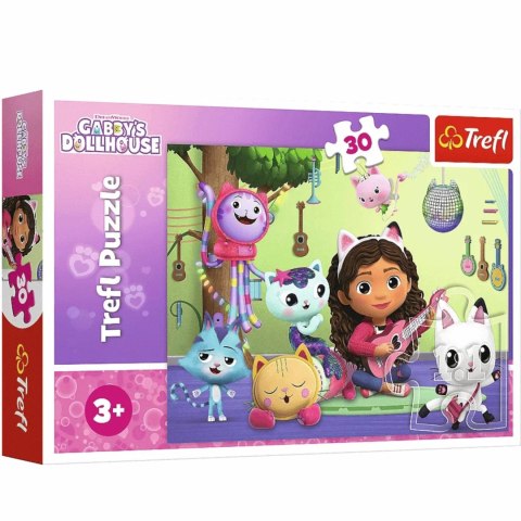 Puzzle Trefl Koci Domek Gabi 30 el. Gabi i jej uroczy domek 18301 TREFL