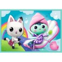 Puzzle Trefl Koci domek Gabi Puzzle 10w1 329 el. W świecie Gabi 96003 TREFL