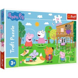 Puzzle Trefl Świnka Peppa 24 el. 24 Maxi Zabawy na polanie 14342 TREFL