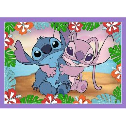 Puzzle 4w1 Lilo & Stitch Szalony dzień Trefl 34633 TREFL