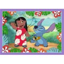 Puzzle 4w1 Lilo & Stitch Szalony dzień Trefl 34633 TREFL