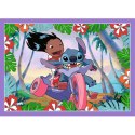 Puzzle 4w1 Lilo & Stitch Szalony dzień Trefl 34633 TREFL