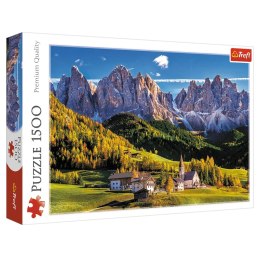 Puzzle Dolina Val di Funes, Dolomity, Włochy 1500 elementów Trefl 26163 TREFL