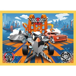 Puzzle Hot Wheels 4w1 Pojazdy Hot Wheels Trefl 34627 TREFL