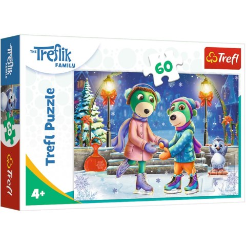 Puzzle Trefl Rodzina Treflików 60 el. Zima u Treflików 17383 TREFL