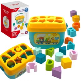 WOOPIE BABY Sorter 2w1 Skrzynka Walizka + Nauka Alfabetu i Kształtów Woopie