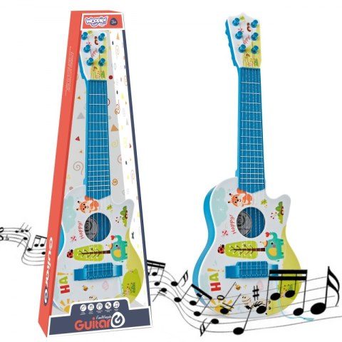 WOOPIE Gitara Akustyczna dla Dzieci Niebieska 55 cm Woopie