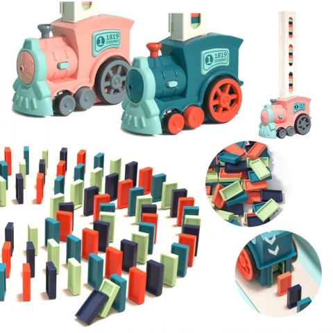 WOOPIE Electric Train Locomotive for Domino Blocks 63 pcs. Woopie