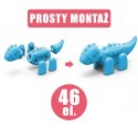 WOOPIE Zestaw Konstrukcyjny 2w1 Gra Planszowa Dinozaury + Kostka 46 el. Woopie