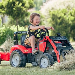 FALK Traktor Case na Pedały z Łyżką i Przyczepką Czerwony od 3 Lat FALK