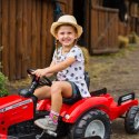 FALK Traktor Massey Ferguson Czerwony na Pedały z Przyczepką od 3 Lat FALK