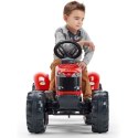 FALK Traktor Massey Ferguson Czerwony na Pedały z Przyczepką od 3 Lat FALK