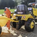 FALK Traktorek Baby Komatsu Żółty z Przyczepką + akc. od 1 roku FALK