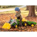 Rolly Toys RollyKid John Deere Traktor na Pedały z Łyżką i Przyczepą - Zielony Rolly Toys