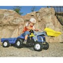 Rolly Toys rollyKid-X New Holland rollyKid Traktor z łyżką i przyczepką Niebieski Rolly Toys