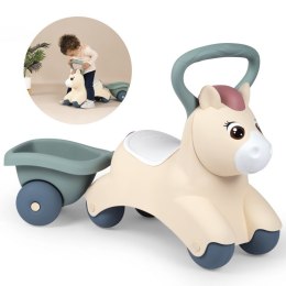 SMOBY Little Pierwszy Jeżdzik Pony Ride-On Kucyk z Przyczepką Smoby