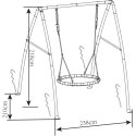 Axi Bocianie Gniazdo Huśtawka z Metalowym Stelażem dla Dzieci AXI