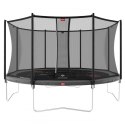 BERG Trampolina Favorit Gray 430 cm + Siatka Bezpieczeństwa Comfort + Gra Zręcznościowo Logiczna LEVELS Berg