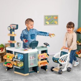 SMOBY Maximarket Wózek Elektroniczną Kasą ze Skanerem Waga i Lodówka Smoby