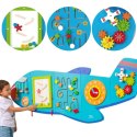 VIGA Drewniana Tablica Sensoryczna Manipulacyjna Samolot Certyfikat FSC Montessori Viga Toys