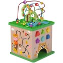 TOOKY TOY Kostka Edukacyjna Sorter Labirynt Przeplatanka Zwierzątka Tooky Toy