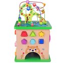 TOOKY TOY Kostka Edukacyjna Sorter Labirynt Przeplatanka Zwierzątka Tooky Toy