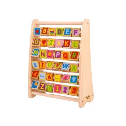 TOOKY TOY Alfabet Nauka Liter Cyfr Liczb Słów ABACUS Tooky Toy