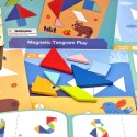 TOOKY TOY Puzzle Tangram Układanka dla Dzieci Nauka Kształtów Figury Kształty 18el. Tooky Toy