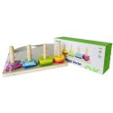 TOOKY TOY Sorter Kształtów z Kolorowymi Blokami Montessori Tooky Toy